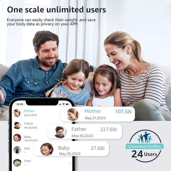 New Digital Bathroom Smart Scale with LCD Display - Picture 6 of 7